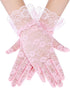 SATINIOR Ladies Lace Gloves for Women Tea Party Gloves Elegant Short Gloves Courtesy Gloves for Wedding Dinner Opera Parties...
